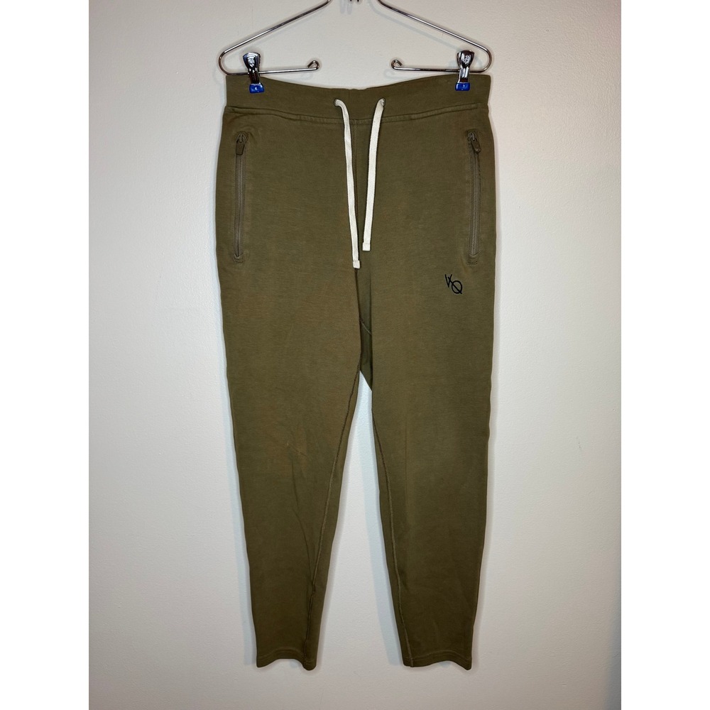 Vanquish Fitness VQ Mens Joggers Olive Green Tapered Athletic Sweatpants Size M